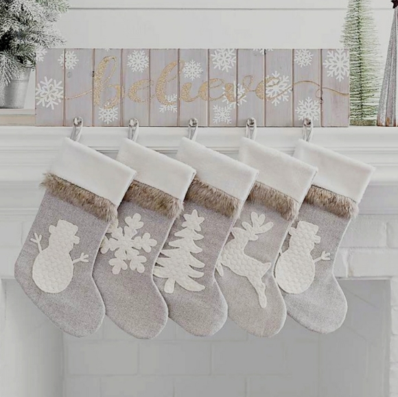 Kirkland Signature Other - Kirklands Believe Wooden Mantel Stocking H…